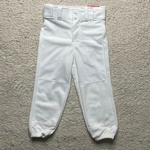 Rawlings Youth XS Baseball Pants White NWT